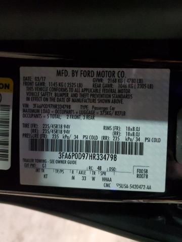 2017 FORD FUSION TIT - 3FA6P0D97HR334798