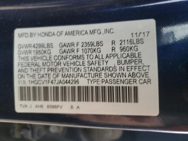 2018 HONDA ACCORD EX - 1HGCV1F47JA044296