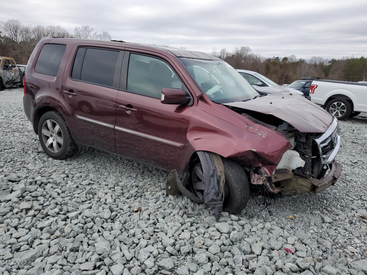 Lot #3030326130 2014 HONDA PILOT TOUR