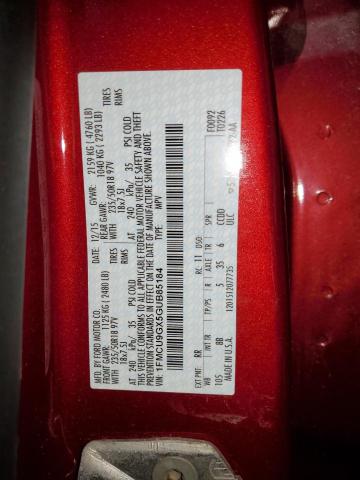 2016 FORD ESCAPE SE - 1FMCU9GX5GUB85184