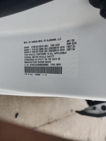 2021 HONDA ODYSSEY EL - 5FNRL6H93MB009965