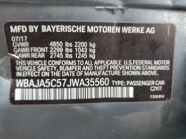 2018 BMW 530 I - WBAJA5C57JWA35560
