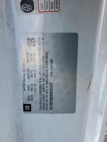 2017 CHEVROLET CAMARO LT - 1G1FB1RX8H0101267