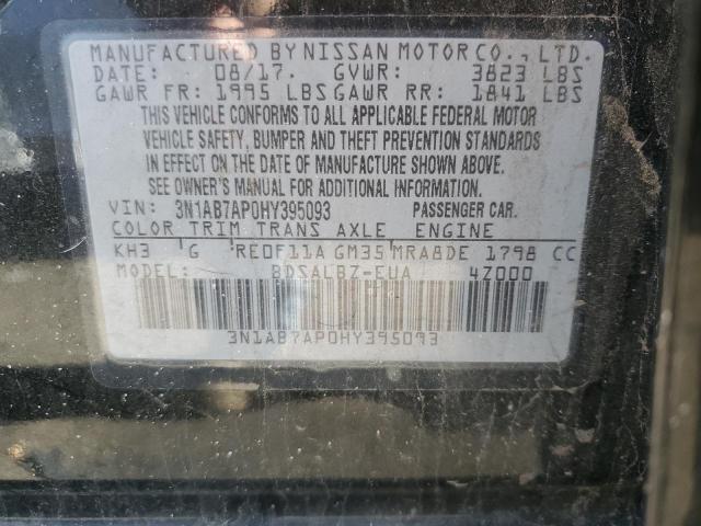 2017 NISSAN SENTRA S - 3N1AB7AP0HY395093