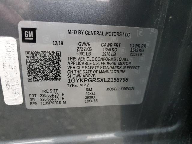 VIN 1GYKPGRSXLZ156798 2020 CADILLAC XT6 no.12