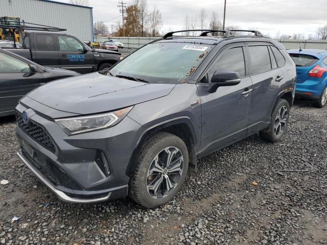 TOYOTA RAV4 PRIME 2021 gray  hybrid engine JTMEB3FVXMD011672 photo #1