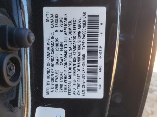 2015 HONDA CIVIC LX - 2HGFB2F5XFH565655