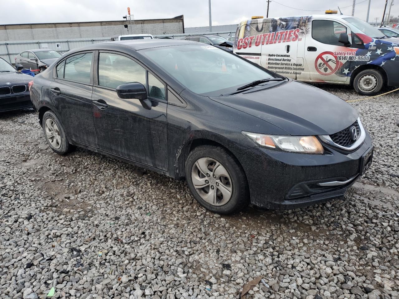 Lot #3029574151 2014 HONDA CIVIC LX