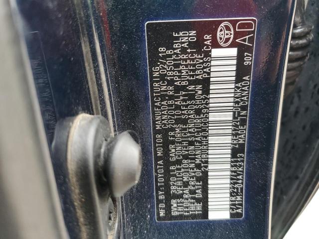 2018 TOYOTA COROLLA L - 2T1BURHE0JC059252