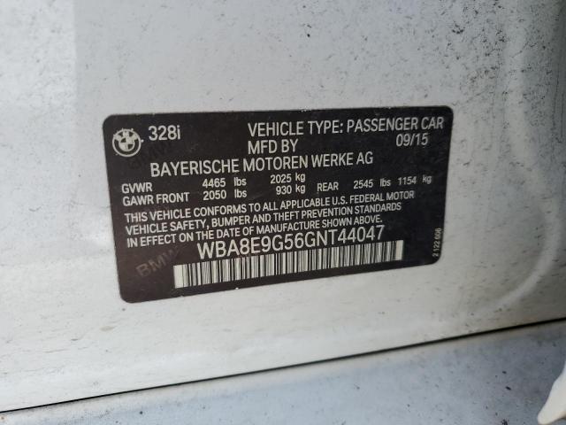 2016 BMW 328 I SULE - WBA8E9G56GNT44047