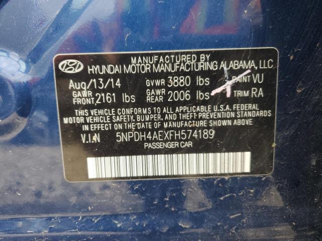 2015 HYUNDAI ELANTRA SE - 5NPDH4AEXFH574189