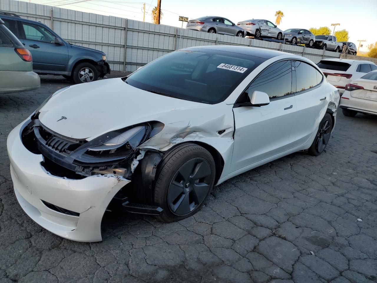 Lot #3025699311 2023 TESLA MODEL 3