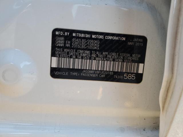 2015 MITSUBISHI LANCER EVO JA32W8FV8FU020165