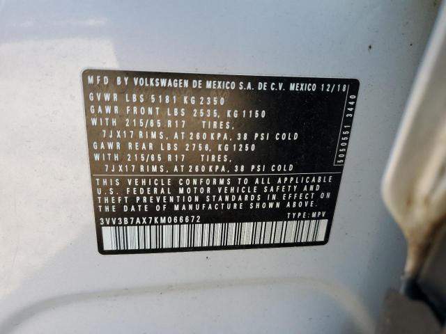 2019 VOLKSWAGEN TIGUAN SE - 3VV3B7AX7KM066672