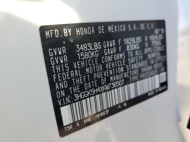 2019 HONDA FIT LX - 3HGGK5H4XKM736507