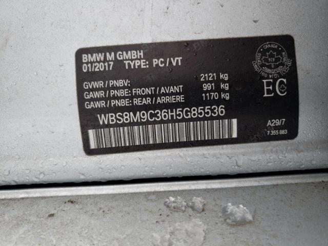 2017 BMW M3 WBS8M9C36H5G85536