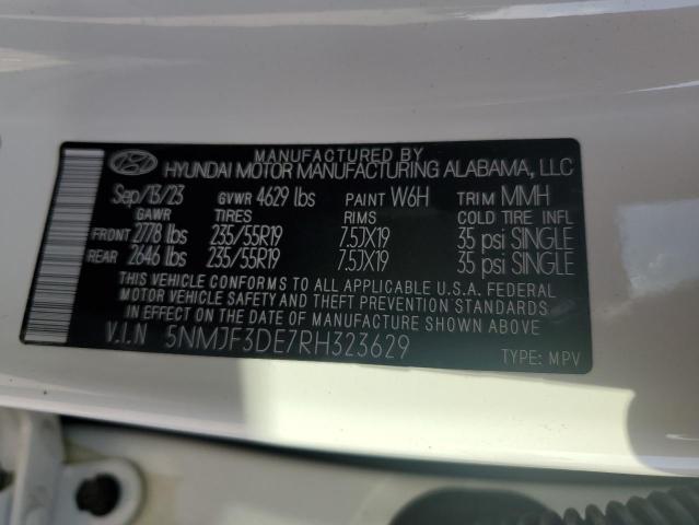 2024 HYUNDAI TUCSON SEL - 5NMJF3DE7RH323629