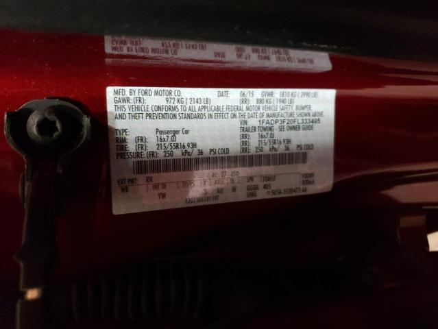 2015 FORD FOCUS SE - 1FADP3F20FL333495