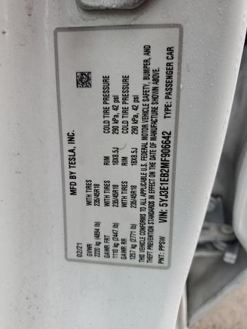 2021 TESLA MODEL 3 - 5YJ3E1EB2MF906642