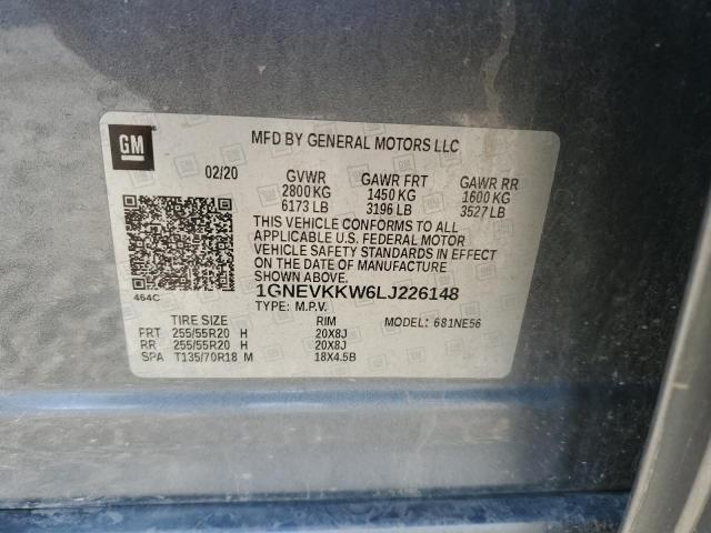 2020 CHEVROLET TRAVERSE - 1GNEVKKW6LJ226148