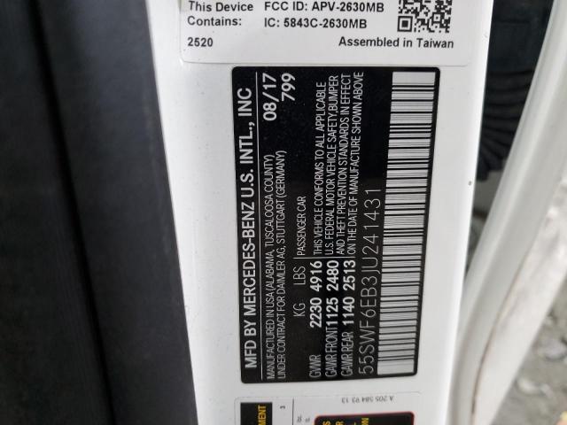 2018 MERCEDES-BENZ C 43 4MATI - 55SWF6EB3JU241431