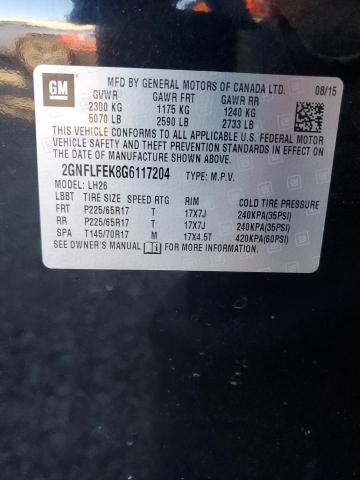 2016 CHEVROLET EQUINOX LT - 2GNFLFEK8G6117204