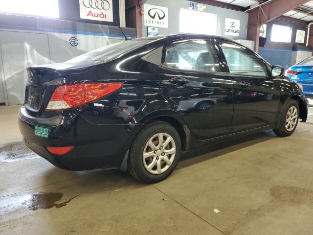 HYUNDAI ACCENT GLS 2012 black sedan 4d gas KMHCT4AE3CU157830 photo #4