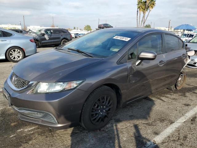 HONDA CIVIC LX 2015 gray  gas 2HGFB2F56FH526061 photo #1