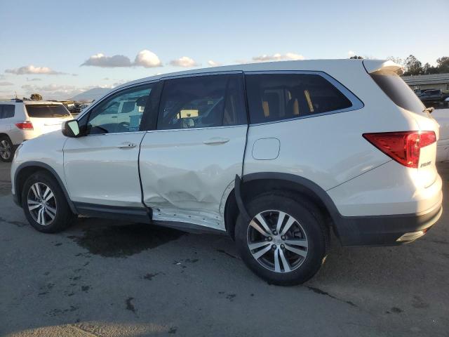 HONDA PILOT EX 2018 white  gas 5FNYF5H33JB012398 photo #3