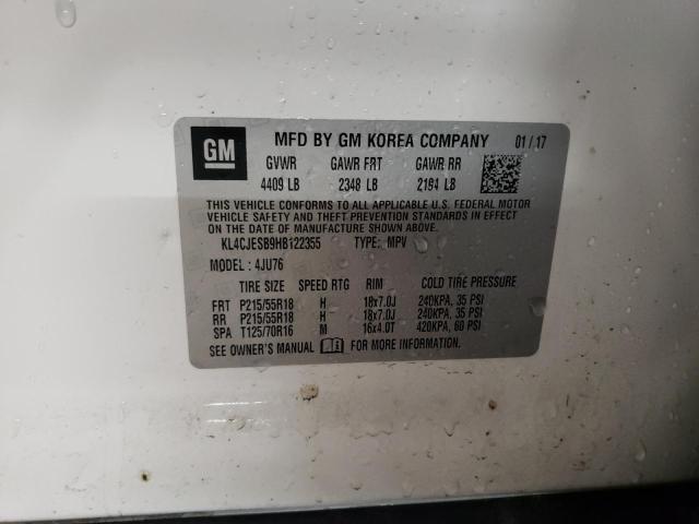 2017 BUICK ENCORE PRE - KL4CJESB9HB122355