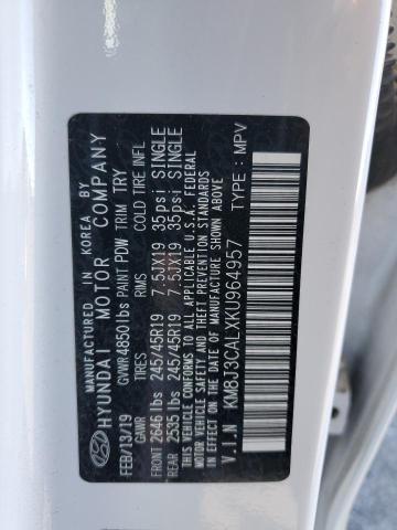 2019 HYUNDAI TUCSON LIM - KM8J3CALXKU964957
