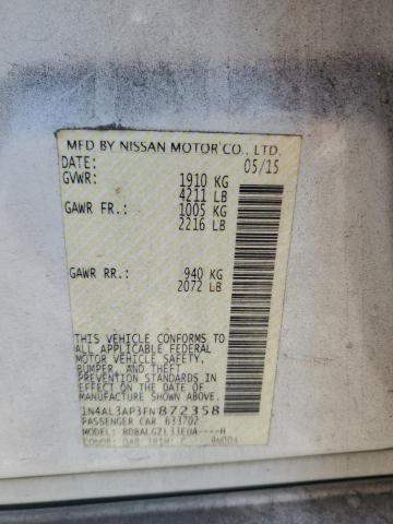 2015 NISSAN ALTIMA 2.5 - 1N4AL3AP3FN872358