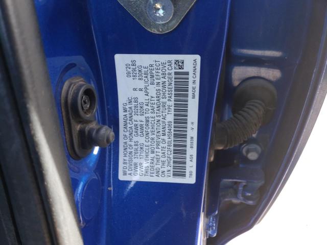 2020 HONDA CIVIC SPOR - 2HGFC2F80LH584069