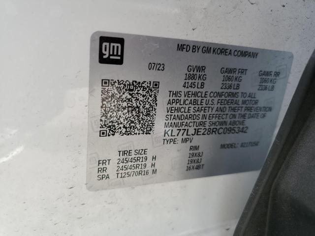 2024 CHEVROLET TRAX 2RS KL77LJE28RC095342