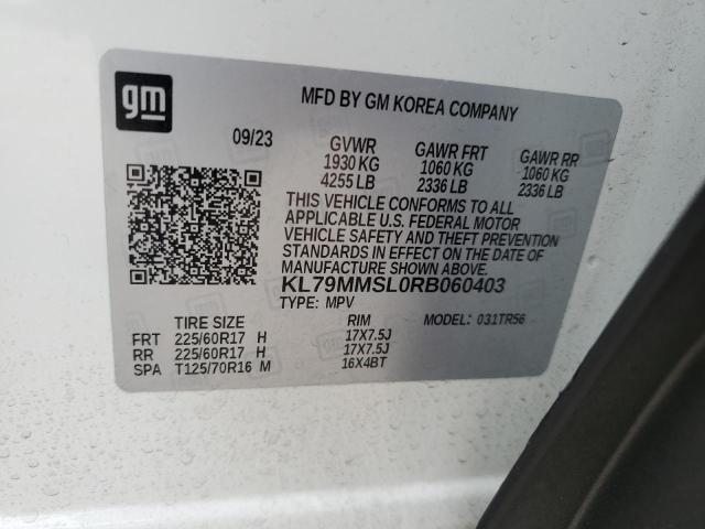 2024 CHEVROLET TRAILBLAZE - KL79MMSL0RB060403