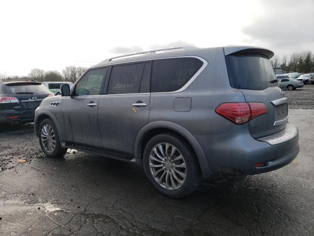 INFINITI QX80 2015 gray 4dr spor gas JN8AZ2NE7F9086250 photo #3