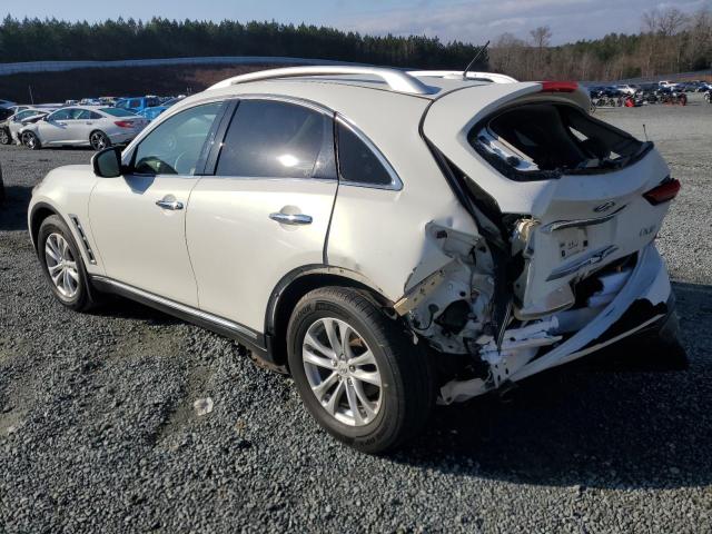 INFINITI FX37 2013 white  gas JN8CS1MU5DM140848 photo #3