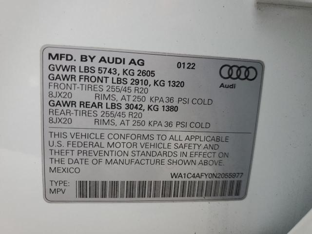 2022 AUDI SQ5 PRESTI - WA1C4AFY0N2055977
