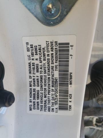 2019 HONDA INSIGHT EX 19XZE4F55KE028941