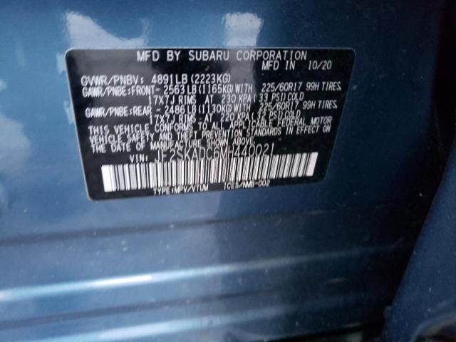 2021 SUBARU FORESTER JF2SKADC6MH440021