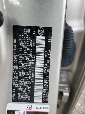 2015 TOYOTA CAMRY HYBR - 4T1BD1FK0FU176393