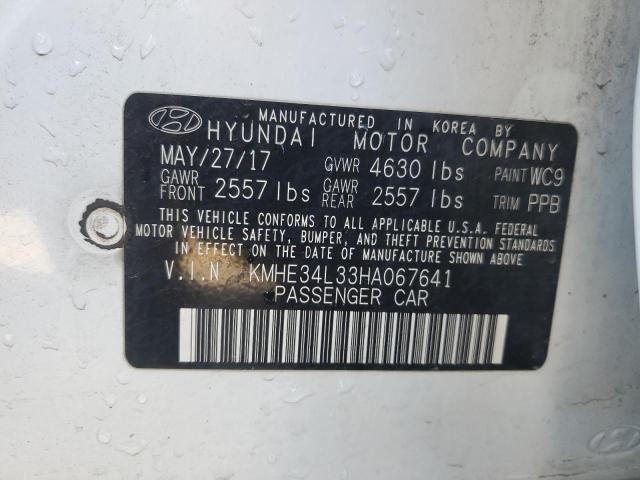 2017 HYUNDAI SONATA HYB - KMHE34L33HA067641