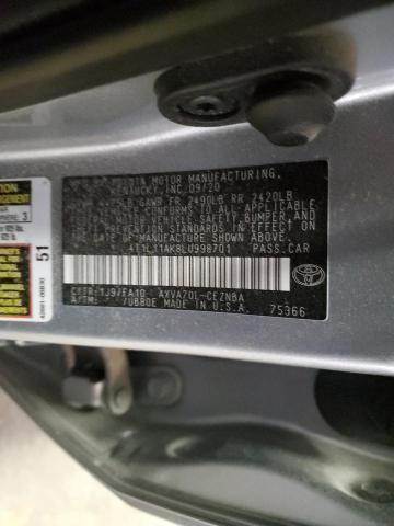 2020 TOYOTA CAMRY LE - 4T1L11AK8LU998701
