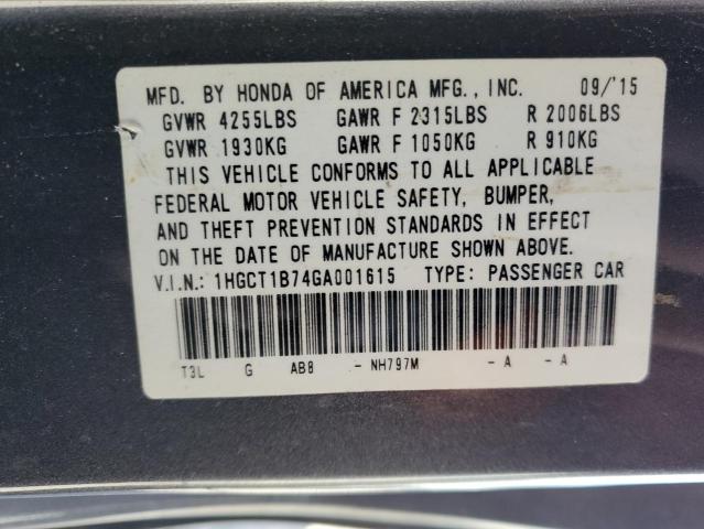 2016 HONDA ACCORD EX - 1HGCT1B74GA001615