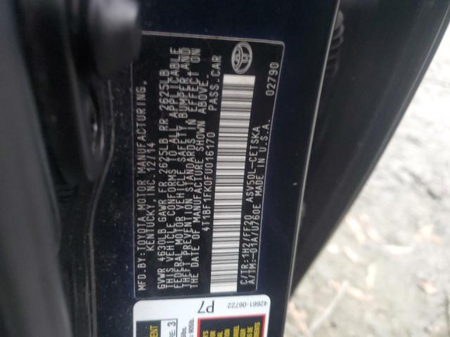 2015 TOYOTA CAMRY LE - 4T1BF1FK0FU016170