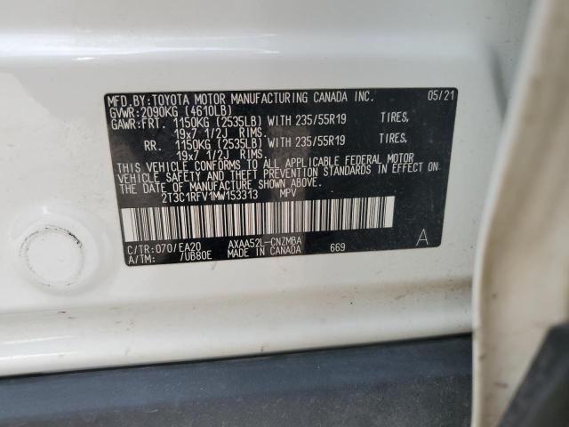 VIN 2T3C1RFV1MW153313 2021 TOYOTA RAV4 no.13