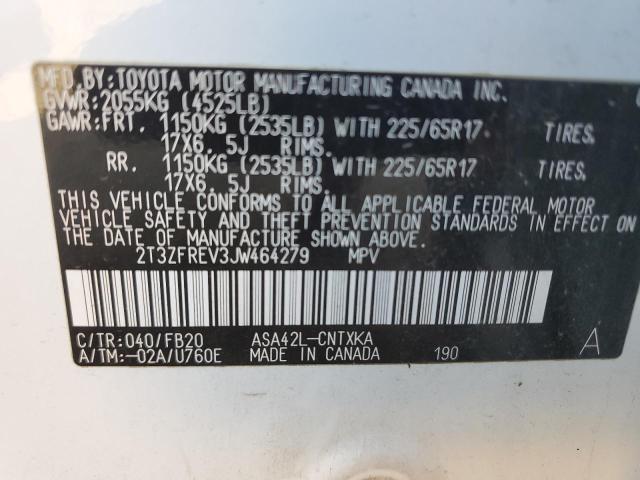 2018 TOYOTA RAV4 LE - 2T3ZFREV3JW464279