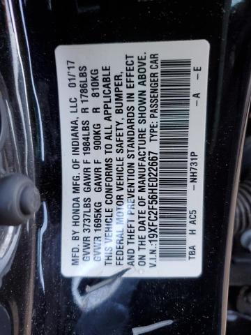 2017 HONDA CIVIC LX - 19XFC2F56HE022667