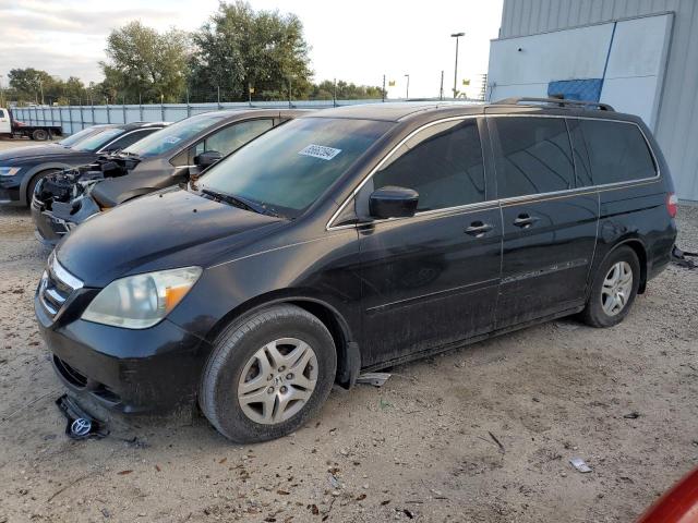 HONDA ODYSSEY EX 2007 black sports v gas 5FNRL38677B098870 photo #1