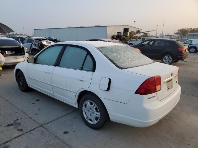 HONDA CIVIC LX 2002 white  gas 2HGES16662H554905 photo #3